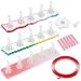 Healeved Press on Nail Stand Acrylic Nail Stand with Putty Set False Acrylic Nail Display Stand Fake Nail Tip Practice Holder False Nail Holder for Painting Manicure Tool Nail Salon Supplies