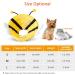 Soft Cat Protective Collar | Lightweight Snap Crane Collar for Cats & Puppies | Recovery Cone for Surgery & Injuries - Yellow - Buy Online on GoSupps.com