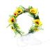 Sunflower Headband Sunflower Hair Wreath Floral Flower Crown for Girls Brides Ladies