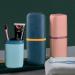 Vsmano 2-Pack Travel Toothbrush Case - Portable 2-in-1 Holder for Toothbrush and Toothpaste - Ideal for Travel, Business, Camping - Pink and Ivory White - Buy Online on GoSupps.com