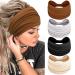 Kavya Wide Headbands for Women's Hair Soft Hair Bands for Women Yoga Ladies Headband Elastic Headbands Knotted Head Bands Adult Women Hair Scarf Fashion Hair Accessories SET-10