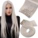 Moresoo real hair extensions clip white blond clip in extensions real hair 50cm hair exension real hair clips blond duplicate #60a 120g 7pcs 50 cm 1. #60A