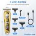High Performance Beard & Mustache Trimmer for Men - Cordless Stainless Steel Blades 100 Min Runtime Ideal for Barbers & Travel - Buy Online on GoSupps.com