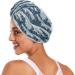Wave Dry Hair Cap Set - 2 Piece Quick Drying Towel with Button Headband | Super Absorbent & Soft for Easy Use Perfect for International Shipping - Buy Online on GoSupps.com