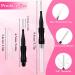 50 Pieces Micro Eyebrow Brush Eyebrow Brush with Cap Brow Lamination Brush Eyelash Brow Brush Lash Filler Eyebrow Lash Lift Tools for Eyelash Lift Extensions Brow Clean(Black+White) - Buy Online on GoSupps.com