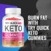 Quick Keto Gummies with Apple Cider Vinegar - Vegan Non GMO Ketosis Support (1 Pack) - Buy Online on GoSupps.com
