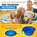 Premium Foldable Silicone Dog Bowl 380ml - FDA Approved | Huskl Portable Pet Bowl for Dogs & Cats - Ideal for Travel Feeding & Water - Buy Online on GoSupps.com