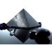 Heka Naturals 15cm Polished Shungite Pyramid | Black Stone Crystal for Home/Office Decor - Chakra Healing Meditation | 6 inch - Buy Online on GoSupps.com
