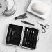 9pcs Nylea Stainless Steel Tweezers Set & Nail Clippers - Precision Slant Tip for Eyebrows, Facial Hair & Ingrown Hair - Men & Women - Buy Online on GoSupps.com