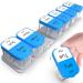 Extra Large Weekly Pill Organizer 2 Times a Day, XL AM PM Pill Box 7 Day, Jumbo Daily Medicine Organizer Pill Case Container, Medication Vitamin Supplements Organizer Big Pill Holder Twice a Day, Blue