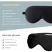 LaCourse 100% Natural Mulberry Silk Sleep Eye Mask - 19 Momme Organic Silk - Adjustable for Women & Men - Black - Buy Online on GoSupps.com
