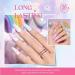 Beetles Gel Polish 23 Pcs Pastel Pink Blue Purple Chameleon Glitter Manicure Starter Kit - 20 Colors with Base, Top Coat, Brush, UV Lamp - DIY Nail Art Gift - Buy Online on GoSupps.com