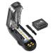 Fullicon Multiple Pill Cutter Adjustable Pill Cutter for Small Pills with Accurate Pill Alignment Stainless Steel Cutting Blade & Blade Guard Pill Splitter with Free Brush & Pill Box (Black)