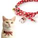Necoichi Zen Hariko Charm Cat Collar Red
