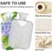 NAANLE Floral Hydrangeas Hot Water Bottle with Cover | 1L Pain Relief for Menstrual Cramps & Therapy - Heat & Cold Use - Buy Online on GoSupps.com