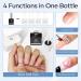 Modelones 6-in-1 Top Coat & Nail Glue Set - 2x15ml No Wipe Base Gel & Glue for Artificial Nails | Perfect for DIY Manicure & Salon Use - Buy Online on GoSupps.com