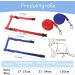 Soft Cat Crockery Dishes & Adjustable Leash Set for Kittens Puppies and Rabbits - Red & Blue - International Shipping Available - Buy Online on GoSupps.com