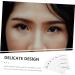 Mipcase 6 Pcs Ladies Suits Makeup Tools Eyebrow Sticker for Makeup Eyebrow Stickers Template Miss Disposable - Buy Online on GoSupps.com