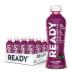 Ready Clear Protein Water 20g Whey Protein Isolate Zero Sugar Low-Calorie Sports Drink for Hydration & Recovery Electrolytes Essential Amino Acids Black Cherry 16.9 fl oz Bottles (12-Pack) Black Cherry 16.9 Fl Oz