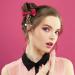 PAGOW Lolita Bow Hair Clips with Small Stars & Heart Pendant - Red & Black Barrettes for Teens & Women - Buy Online on GoSupps.com