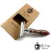 Long Wood Handle Safety Razor - Double Edge Manual Razor for Men & Women | 6 Piece Set with 5 Blades - 4.2 Inch Multi-Color Design | International Shipping Available - Buy Online on GoSupps.com