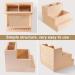 Wooden Nail Drill Bits Holder Organizer - 10 Holes Rectangle Box for Manicure Tools in Home or Salon - Buy Online on GoSupps.com