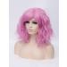 Amyhome Women's Pink Bob Wig with Fringe Synthetic Cosplay Wig + Cap for Party & Fancy Dress - Buy Online on GoSupps.com