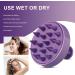 Gezimetie Root Comb Applicator Bottle with Scalp Massager Brush Comb 3PCS Hair Coloring Dye and Scalp Treatment Tools - Purple - Buy Online on GoSupps.com