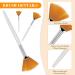 Sibba 4 Pcs Facial brushes Fan Brushes Acid Applicator Brush Makeup Brush with Clear Plastic Handle Cosmetic Applying tools for Mud Face Cream (4PCS) - Buy Online on GoSupps.com
