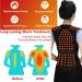 Seniors Self Heating Back Brace - 108 Magnets Lumbar Support Belt for Pain Relief | Posture Corrector for Elderly Men & Women - L/Large Black - Buy Online on GoSupps.com