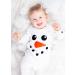 Baby Moo's Snowman Baby 1st Xmas Sleepsuit | UK Made | 0-3 Months - Buy Online on GoSupps.com