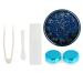 Milist contact lens container eye contact case contact lens donor holder for eye contact travel case for contact lenses mini lensing container travel requirement ABS travel constellation box blue