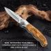 Gentleman's Folding Pocket Knife with Wood Handle - Sharp Blade for Camping & Hunting - EDC & Outdoor Gear - Perfect Gift for Men - Buy Online on GoSupps.com