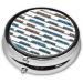 Monorail Train Mini Round Pill Box | 3 Compartment Pill Organizer for Travel & Home Use - Buy Online on GoSupps.com