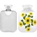 Durable 2L Heat Bottle | Sunflower Pattern Warm-Up Bag for Pain Relief | Ideal for Cramps Shoulder & Neck Therapy - Buy Online on GoSupps.com