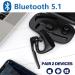 CONAMBO Bluetooth Headset V5.1 - 16 Hrs HD Talktime, CVC8.0, Dual Mic Noise Cancelling Hands-Free Earpiece for Cell Phone - iPhone & Android Compatible - Ideal for Driving, Business & Office Use - Buy Online on GoSupps.com