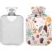 Naanle Floral Kolibri 1L Heat Bottle with Transparent Bag - Hot Water Bottle for Bed & Pain Relief - Hand & Foot Heat Therapy - Buy Online on GoSupps.com