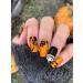Halloween Gel Nail Wrap Sticker Set - Pumpkin Spider Web Skull Design, Red Polish Strips for Women, Halloween Nail Art Decor - UV/LED Lamp Required - Buy Online on GoSupps.com