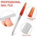 12 Pcs Metal Nail File - Stainless Steel Double Sided Sapphire File for Fingernails and Toenails - 6.7 Inch, Anti-Slip Handle - Manicure Tool for Women and Men, Brown - Buy Online on GoSupps.com