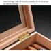 Cigar Humidor Case with Hygrometer Humidifier Handmade Cedar Wood Cigar Box Portable Travel Cigar Case Hold 25 Cigars for Men - Buy Online on GoSupps.com