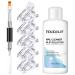 PEACECOLOR 60ML Slip Solution Cleanser Plus with Transparent False Nail Fixed Clip Dual End Nail Brush Kit for Poly Nail Gel Builder Nail Gel Home DIY Nail Art Use color 197
