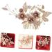 SKISUNO Flower Leaf Comb Wedding Hair Accessories Bridal Hair Accessories Wedding Hair Comb Flower Bridal Hair Comb Crystal Bridal Hair Comb Headgear Rhinestones Bride Alloy Rhinestone - Buy Online on GoSupps.com