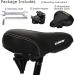 DAWAY C30 Oversized Bike Seat for Peloton & Mountain Bikes - Wide Saddle Replacement with Memory Foam Cushion for Men and Women - Comfortable Outdoor Cycling Accessory - Buy Online on GoSupps.com