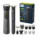 Philips Multigroom Series 9000 14-in-one-beard trimmer and hair clipper with unblade 2x original blades for face head and body 27 length settings (0.2-20 mm) (model MG9550/15)