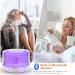 Hianjoo 500ml Aroma Diffuser & Bluetooth Humidifier - Timer & 7-Color LED for Yoga Spa Office & Bedroom - White Wood Grain - Buy Online on GoSupps.com