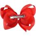 2Pcs 6 Inch Large Grosgrain Ribbon Red Hair Bows Barrettes Clip for Girls | School Hair Accessories for Toddlers & Teens - Buy Online on GoSupps.com