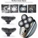 Dreamme 5-in-1 Electric Shaver for Men - Versatile Grooming Kit Beard Razor Nose Trimmer & Bald Head Shaver - Cordless & Rechargeable Navy Gray - Buy Online on GoSupps.com