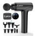Massage Gun Deep Tissue,Percussion Back Massager Gun for Athletes Muscle Massage Gun for Pain Relief with 10 Massage Heads & 20 Speeds (Matte Black)