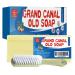 Grand Canal Soap Hand Protection Stain Remover Soap Clothes Stain Remover Gentle Skin Care Handwash Soap Bar Remove Odor Stubborn Stains Soap Super Strong Oil Removing 1pcs(Box+Brush)) 200g+ brush