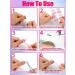 TOROKOM Semi Cured Gel Nail Strips - 20PCS Self-Adhesive Full Nail Wraps in Purple Aura | DIY Manicure Kit with Nail File & Wooden Stick - Buy Online on GoSupps.com